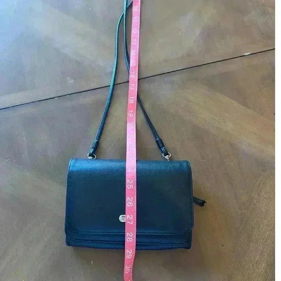 Liz Claiborne vintage crossbody handbag genuine leather trifold - Picture 3 of 9